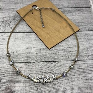 RETRO style collar glam cocktail statment necklace.